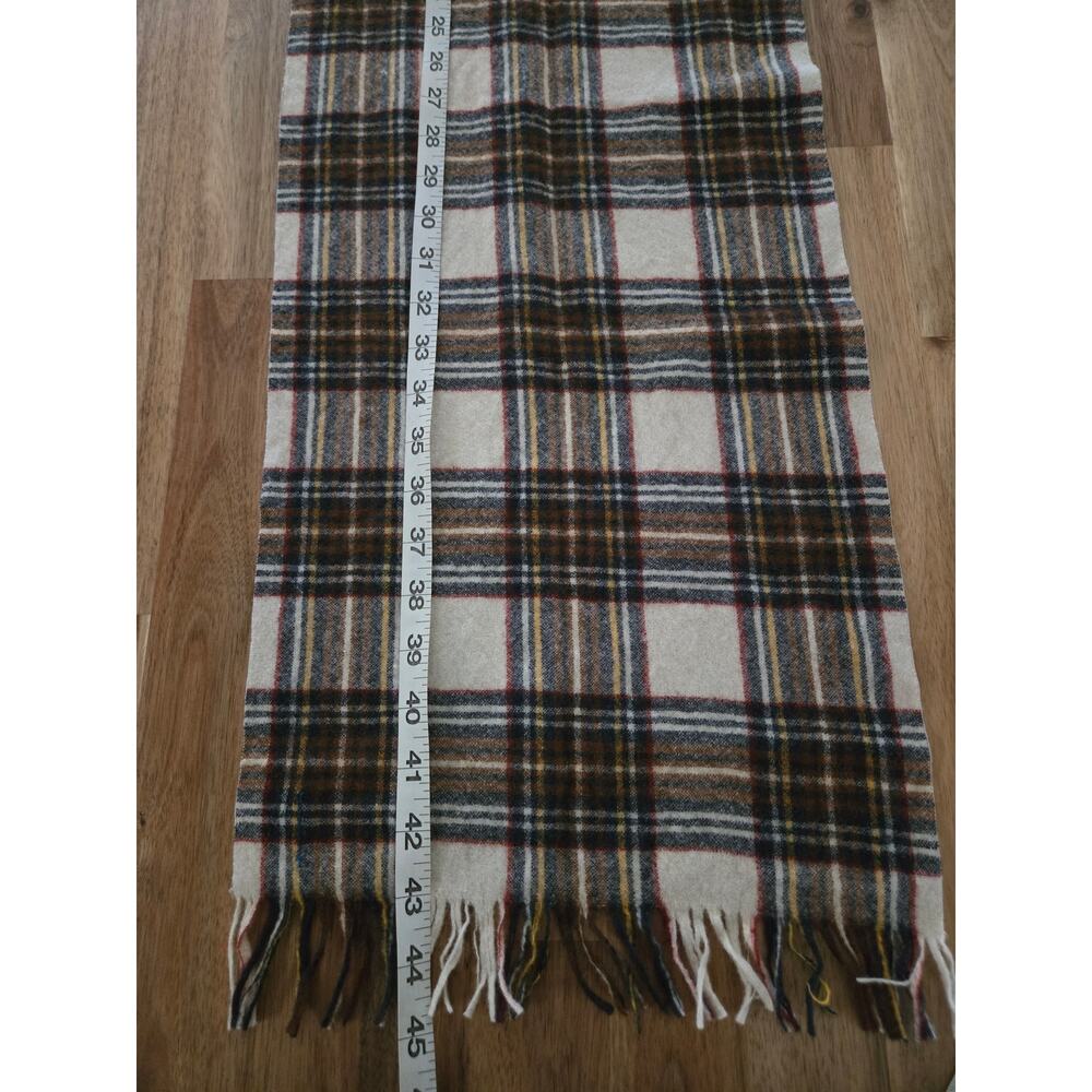 Heritage Vintage Pendleton 100% Virgin Wool Plaid Fringe Scarf Rectangle Preppy - Picture 5 of 9